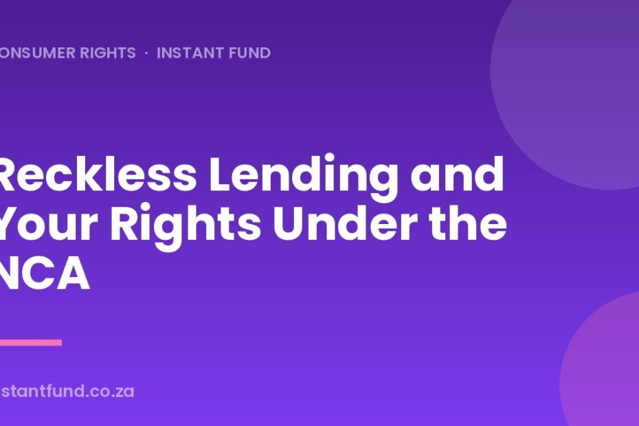 Reckless Lending and Your Rights