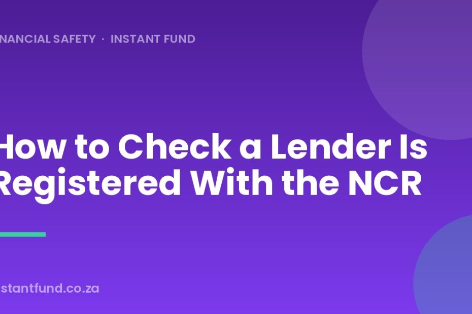 How to Check a Lender Is Registered