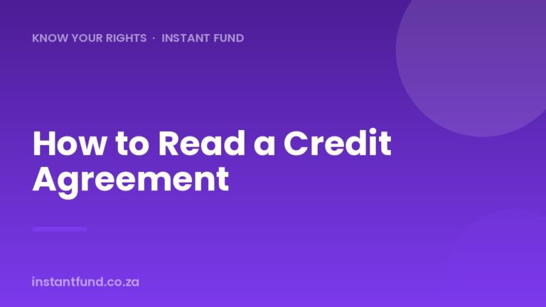 How to Read a Credit Agreement Before You Sign