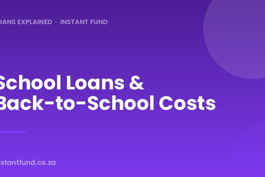 School Loans & Back-to-School Costs