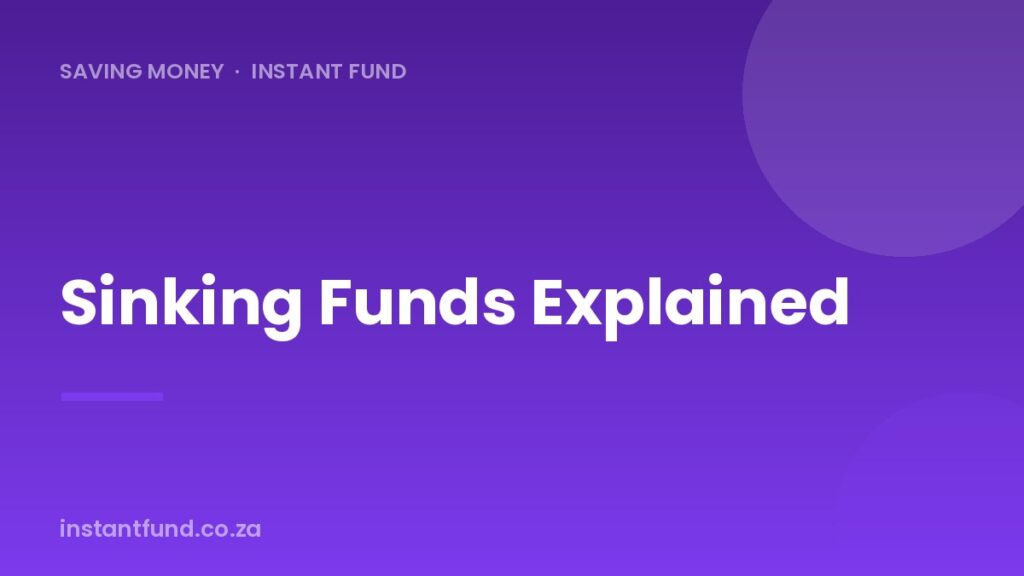 Sinking Funds: The Simple Way to Beat Big Bills