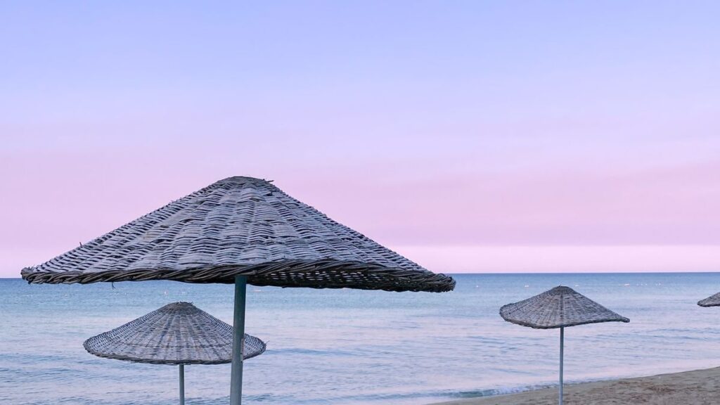 Beach holiday with sea and sand