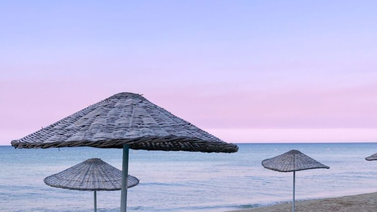 Beach holiday with sea and sand