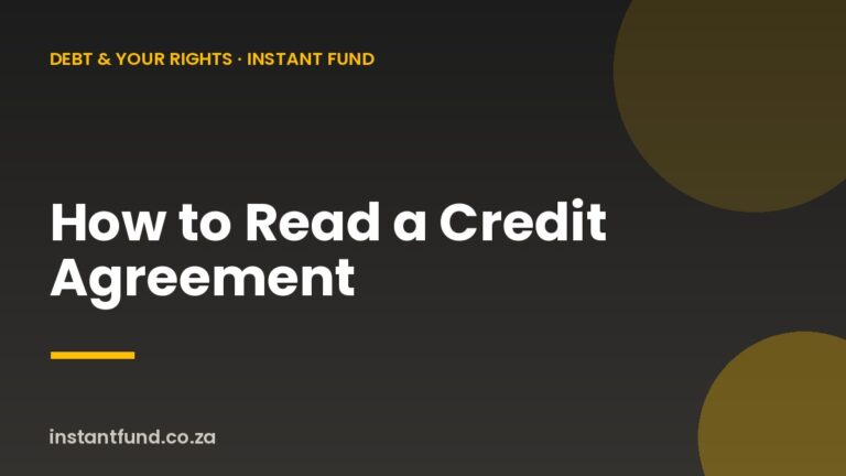 How to Read a Credit Agreement Before You Sign