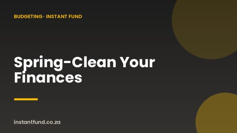 Spring-Clean Your Finances