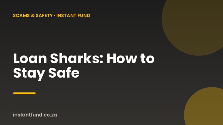 Loan Sharks (Mashonisa): How to Spot and Avoid Them