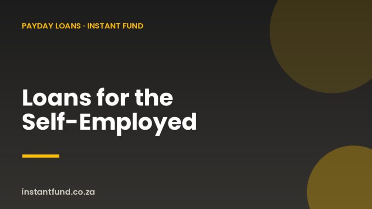 Loans for the Self-Employed