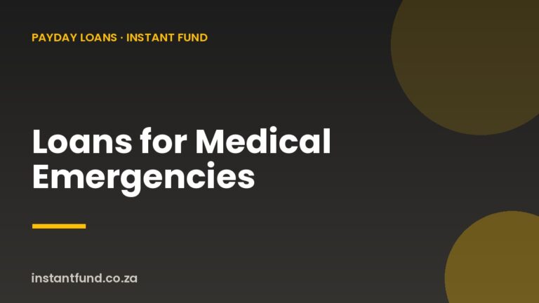 Medical Loans: Covering Emergency Health Costs in South Africa
