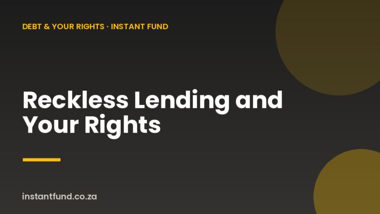 Reckless Lending and Your Rights