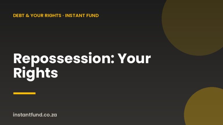 Repossession: Your Rights