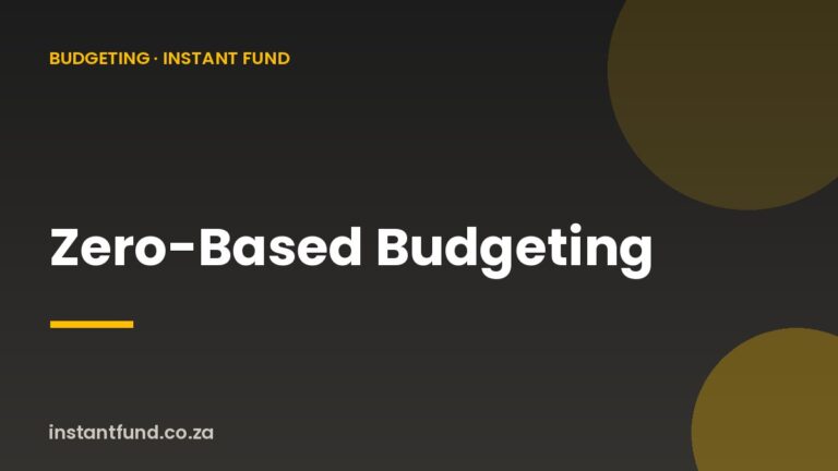 Zero-Based Budgeting: Give Every Rand a Job