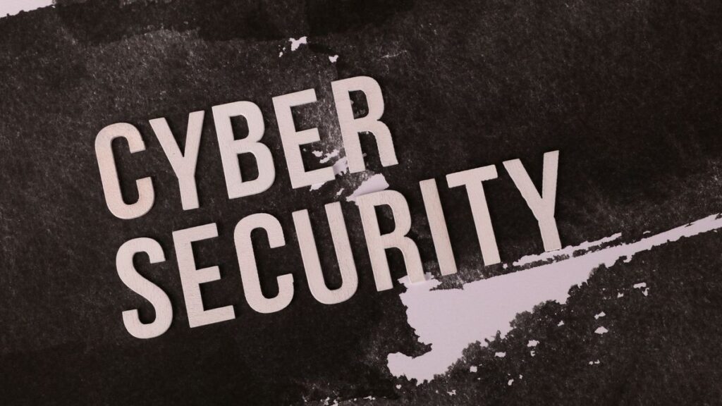 Laptop with an online security warning on screen