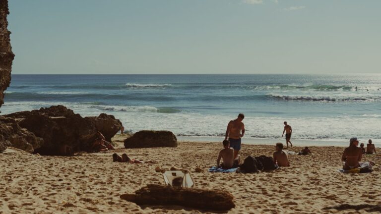 Beach holiday with sea and sand