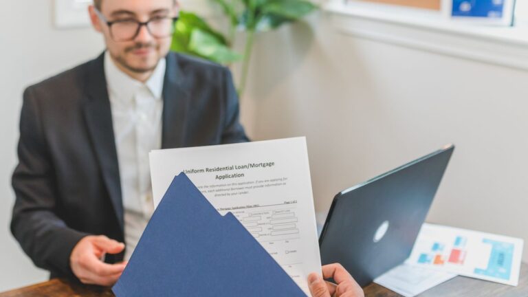 Person reading a pre-agreement quote before signing