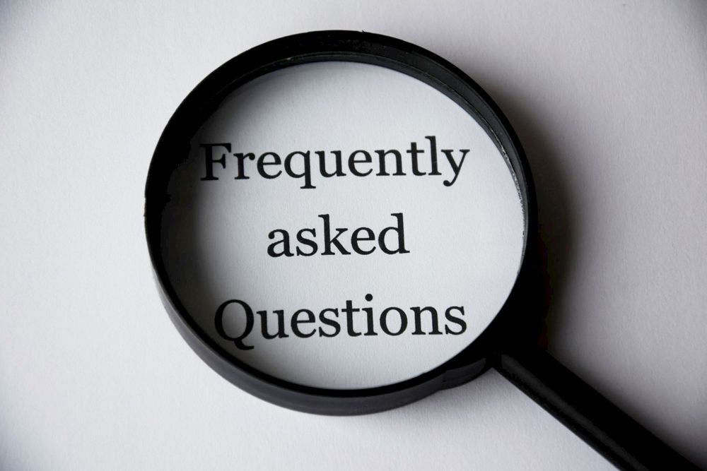 Question marks and frequently asked questions