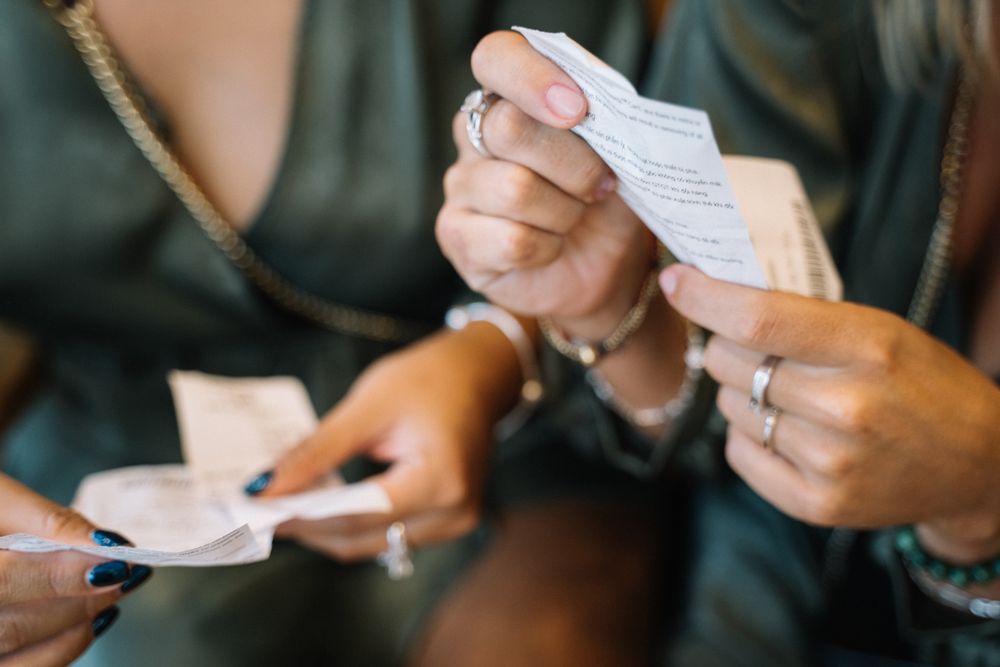 Receipts and expense notes, giving every rand a job in a zero-based budget